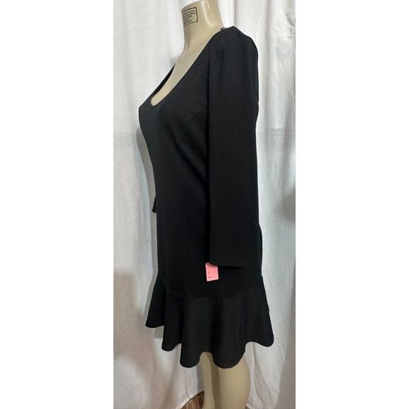 Juicy Couture Drop Waist Little Black Stretch  Dress Size XL #1172 - Picture 14 of 16